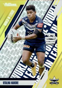 2024 NRL Traders Titanium - World In League Parallel #WLP31 Vitalina Naikore Front